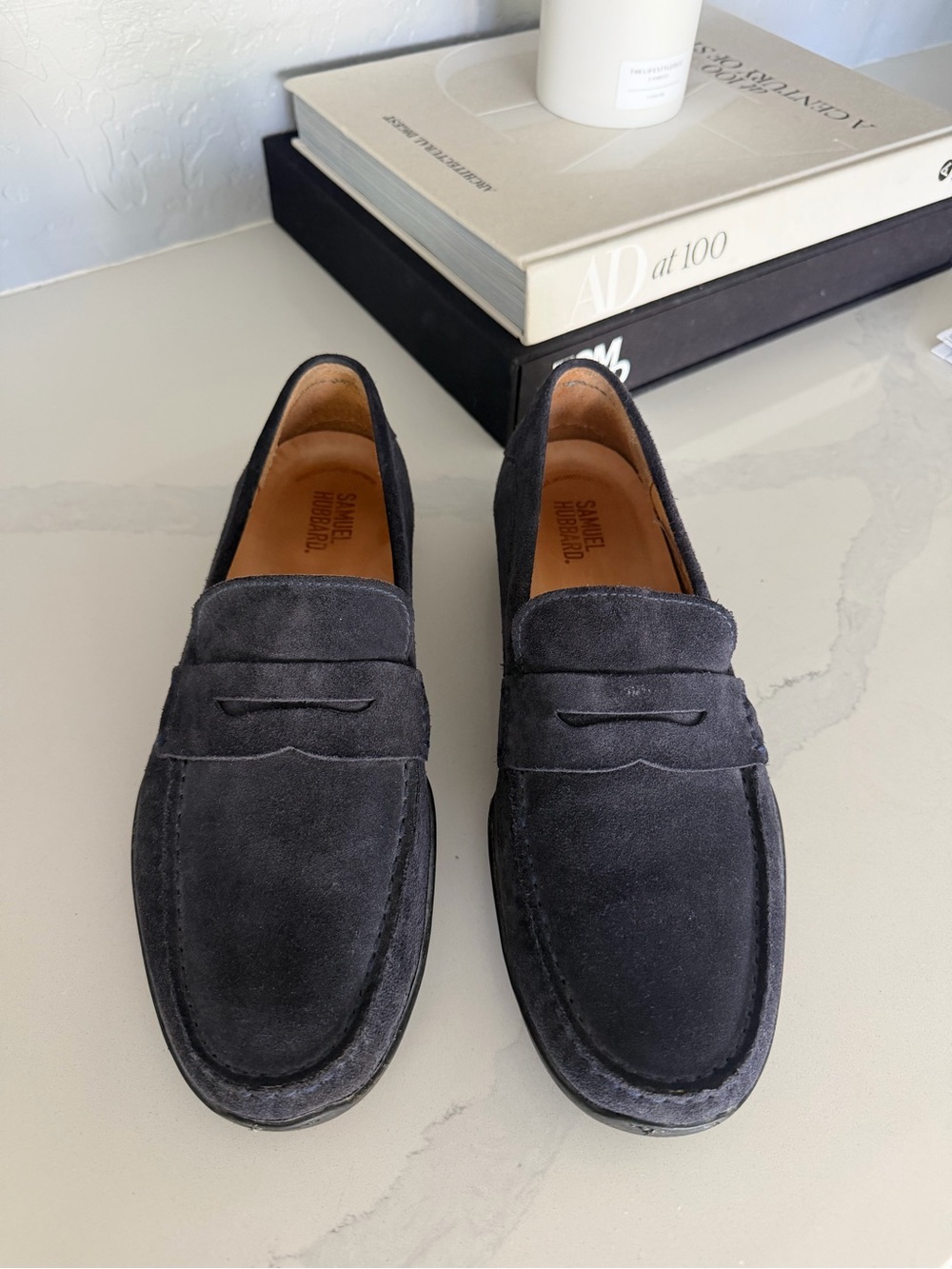 Samuel Hubbard Suede Men Loafers - Navy